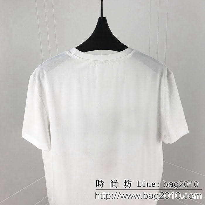 DＧ杜嘉班納 官網同步 19春季新款 愛心字母 S亮片字母短袖 情侶款 ydi1470